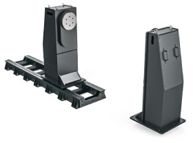 Одноосевой с горизонтальной осью, ответная опора на модуле